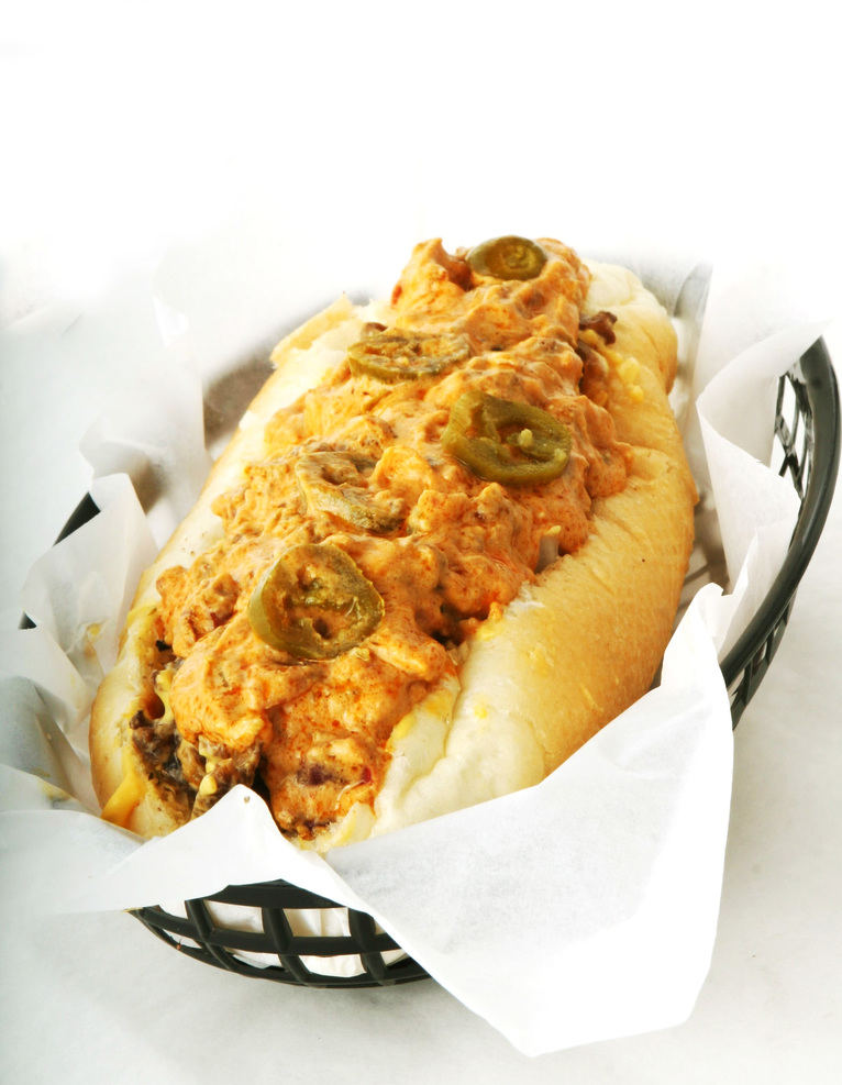 Chili cheesesteak